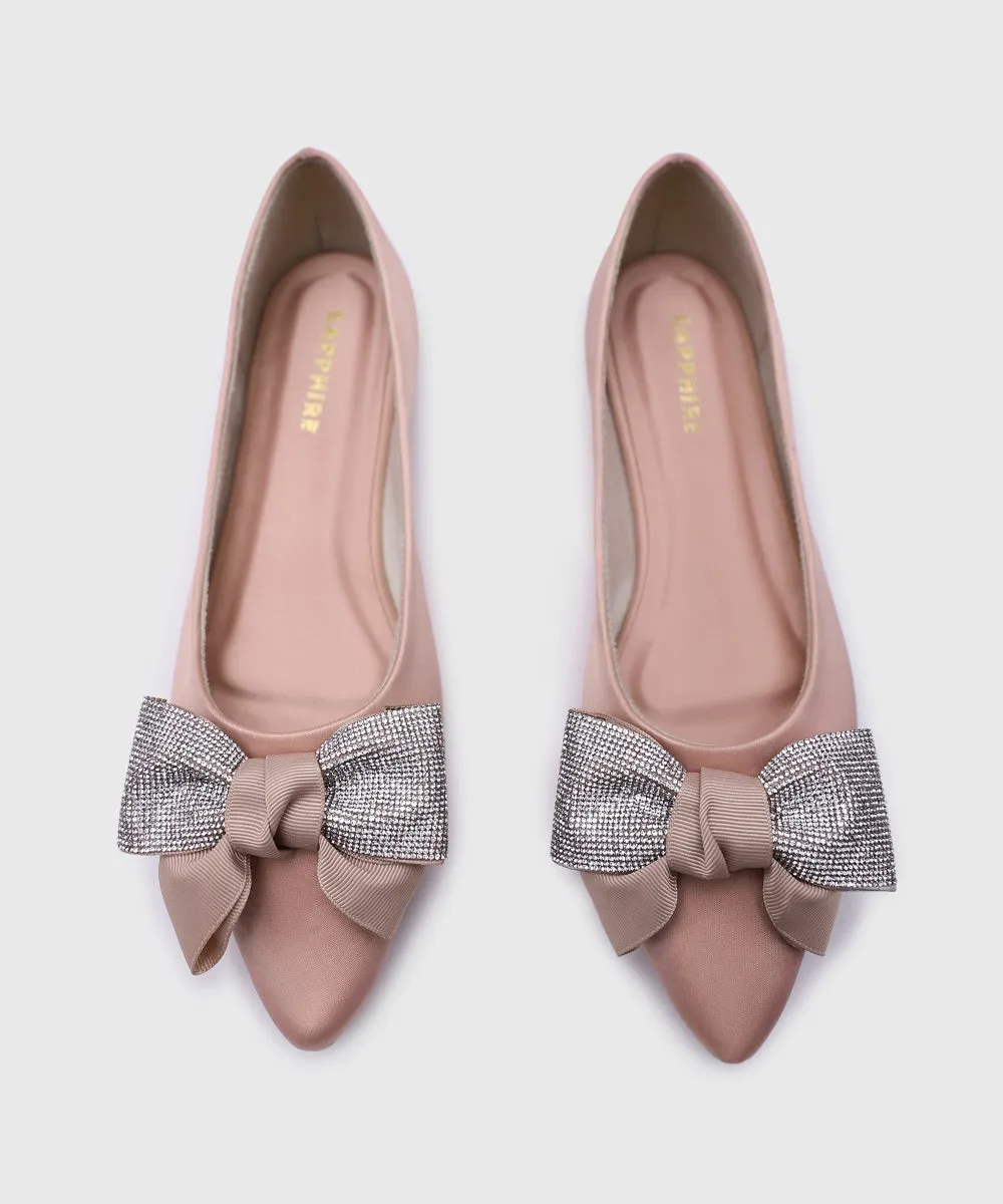 Pink Faux Leather Pumps