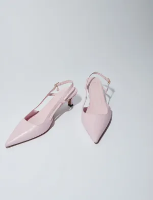 Pointed leather pumps