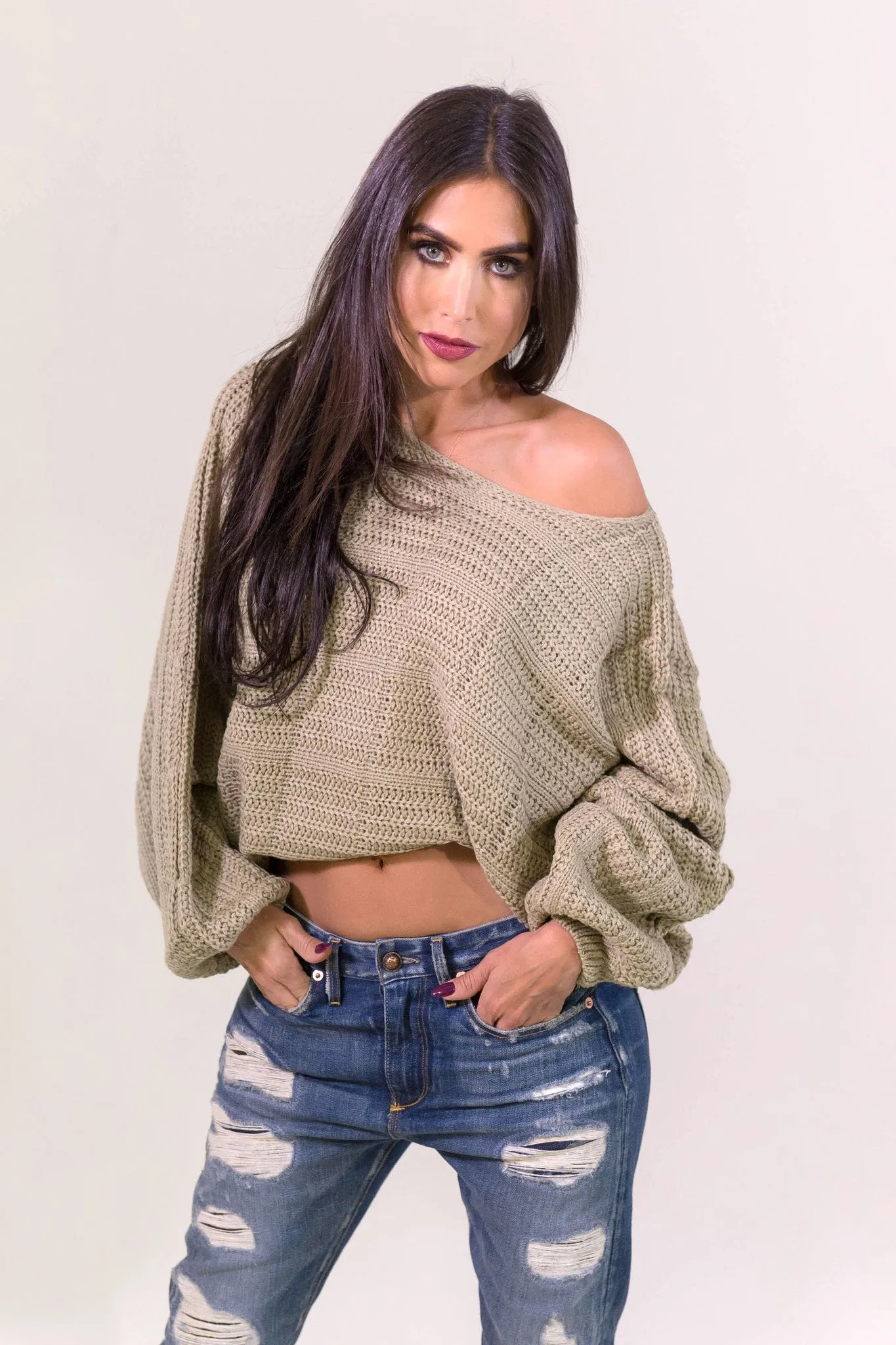 Rehab Baggy Hobo Sweater