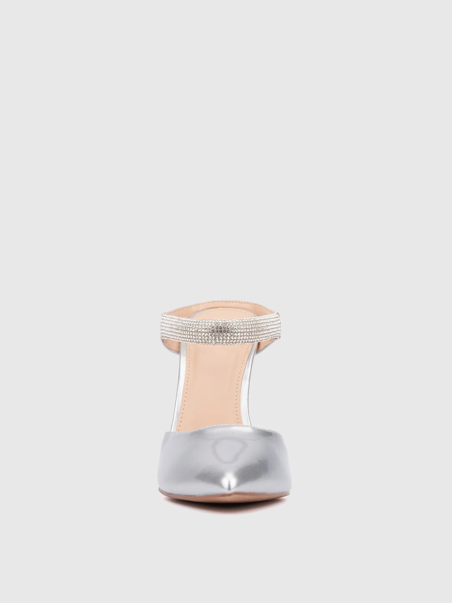 Rhinestone Mule Pump
