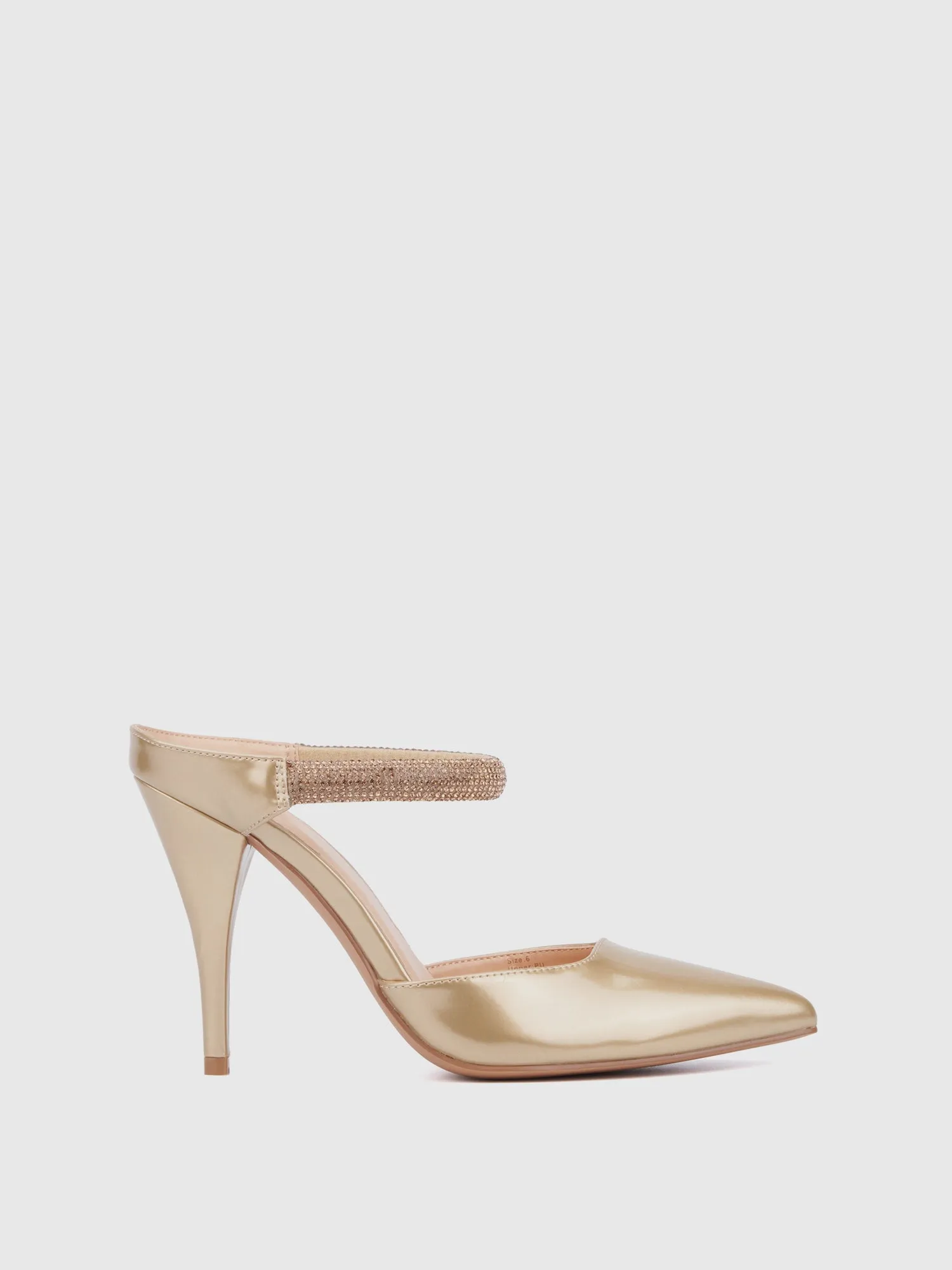 Rhinestone Mule Pump