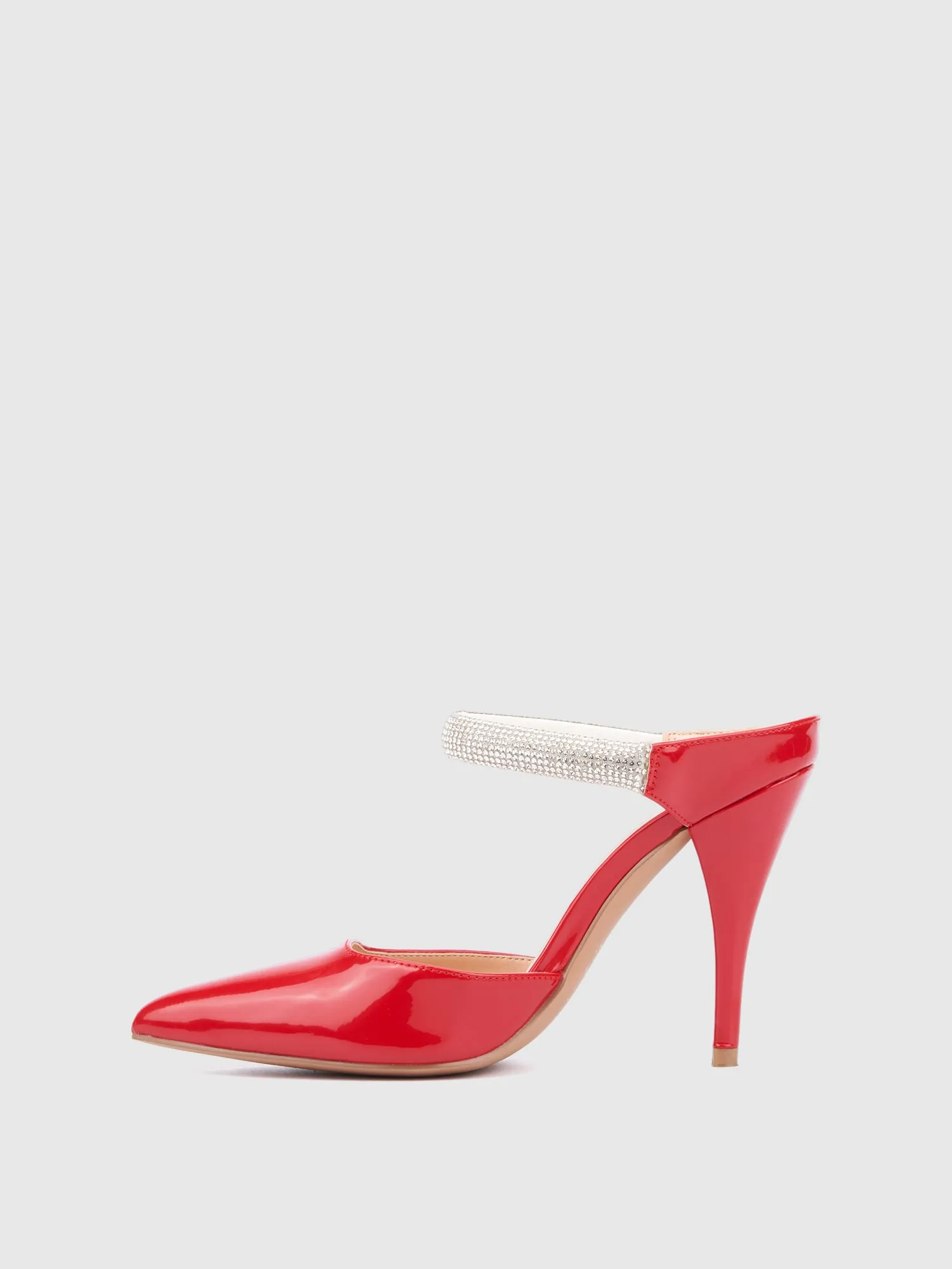 Rhinestone Mule Pump
