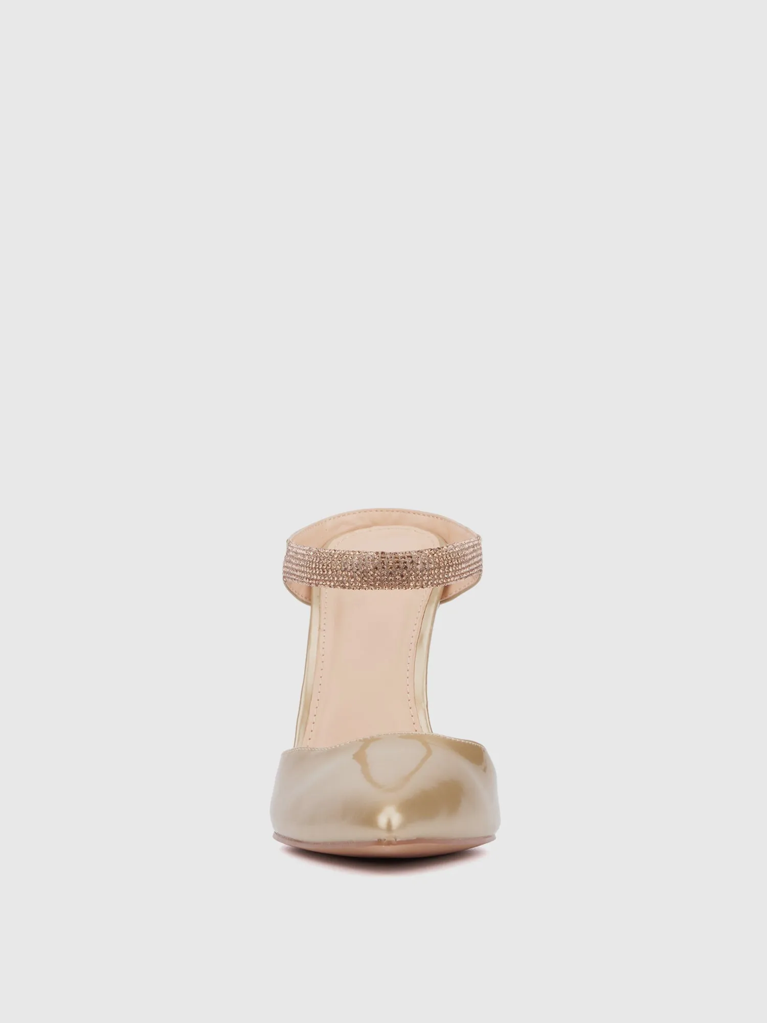 Rhinestone Mule Pump