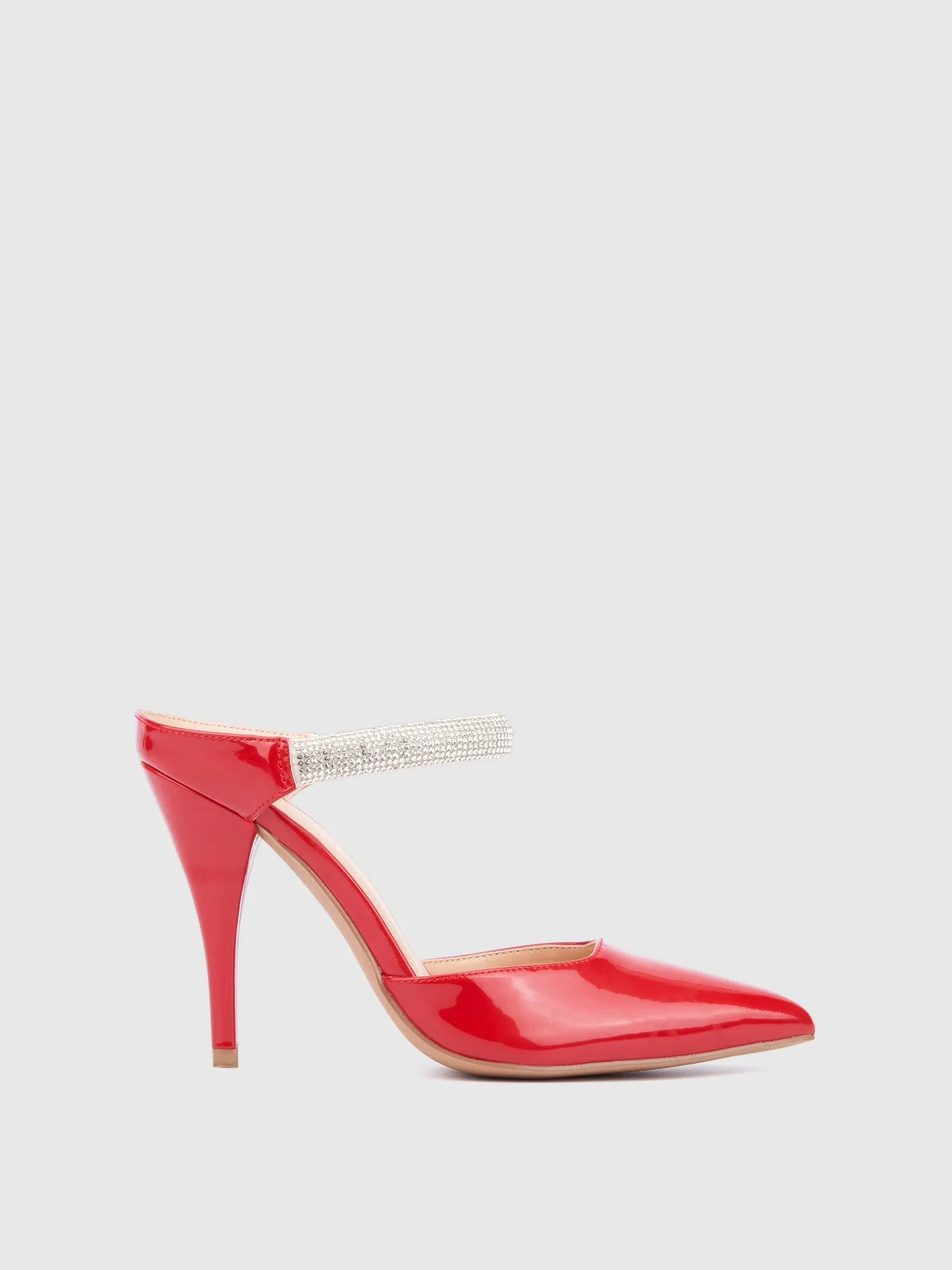 Rhinestone Mule Pump