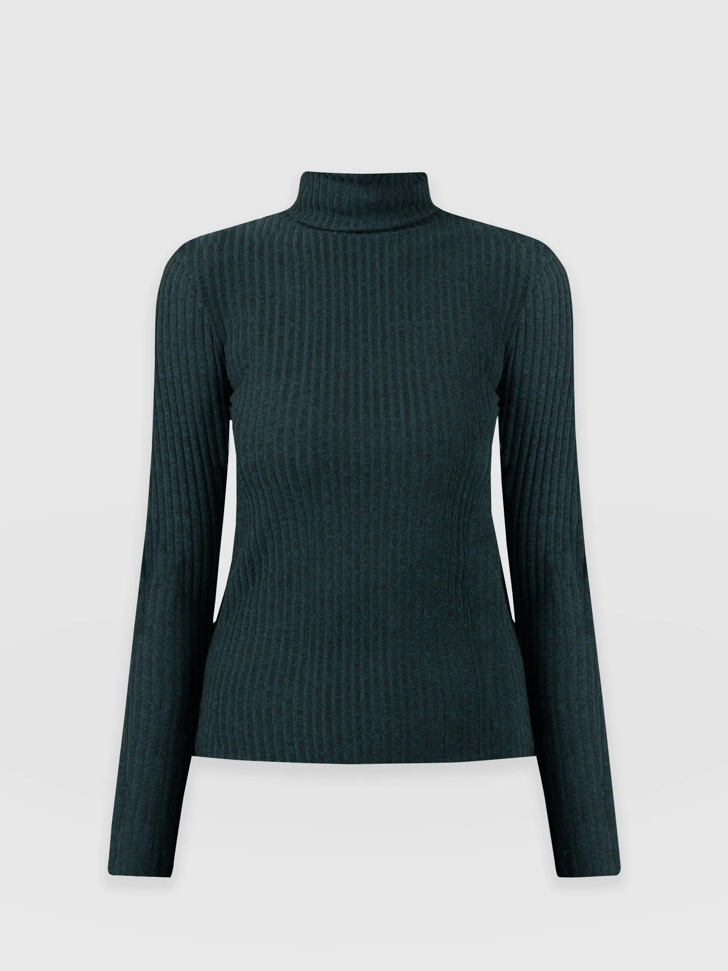 Tempest Roll Neck Top - Green