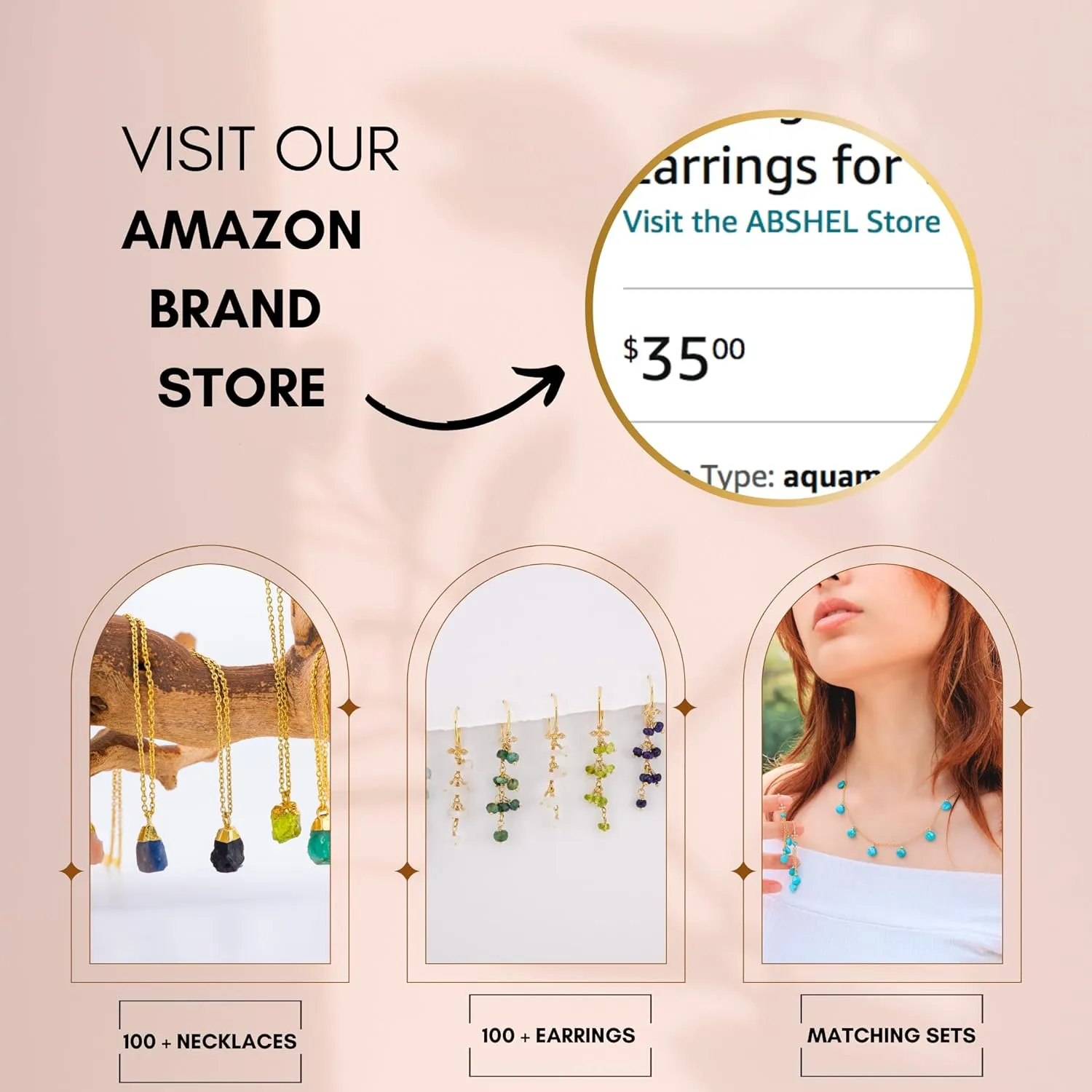 Turquoise Necklace for Women - Authentic 925 Sterling Silver Necklace 18K Gold Jewelry, Dainty Heart Necklace Earring Set for Teen Girls, December Birthstone Gift for Mothers Day