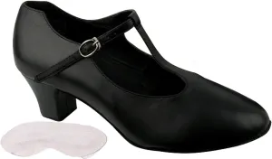 Very Fine Women's Salsa Ballroom Tango Practice Dance Shoes CD111 Bundle - Back-of-Heel Cushion 2" Heel