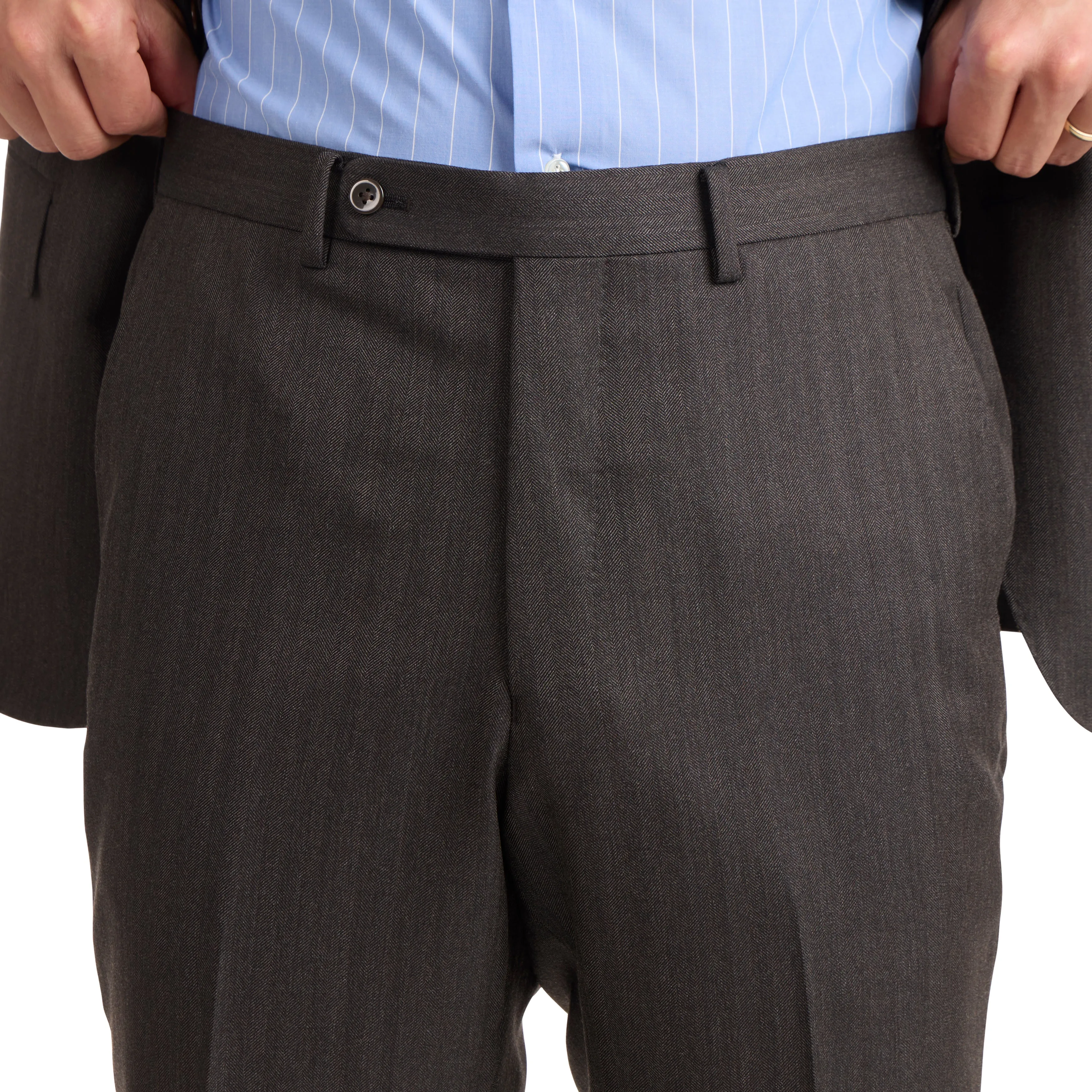 Wool Herringbone Model 3A Suit